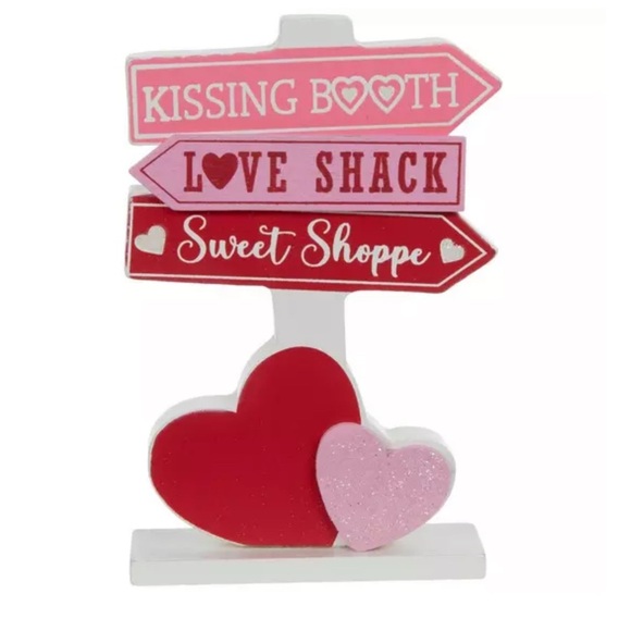 Other - ❤️Valentine's Day Sign with Hearts Valentine Destinations Wood Decor